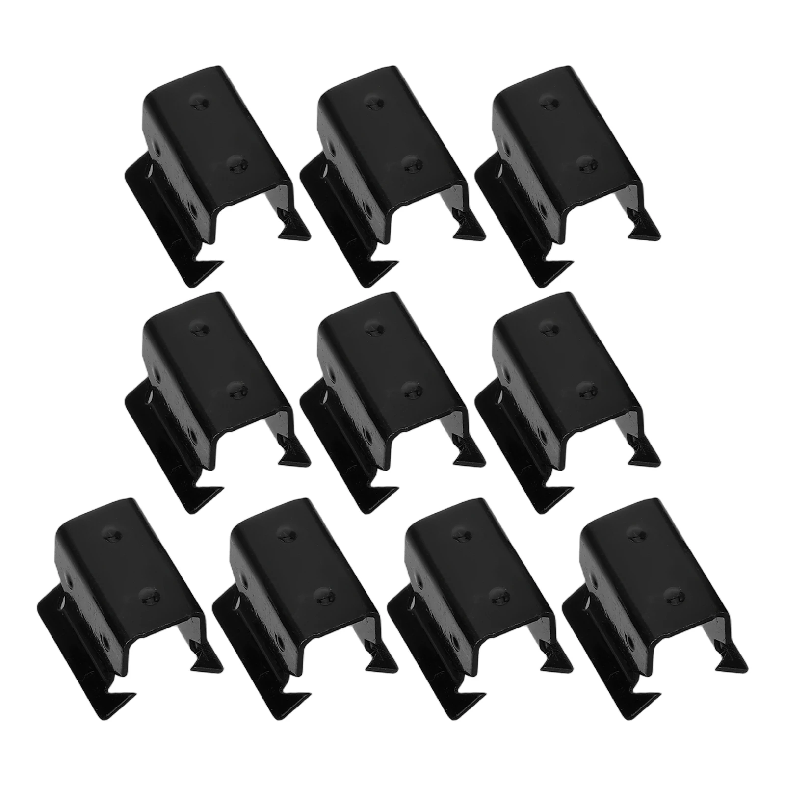 

10Pcs Rain Gutter Metal Retaining Window Deflector Channel Wind Guard Easy Install Automotive Accessory