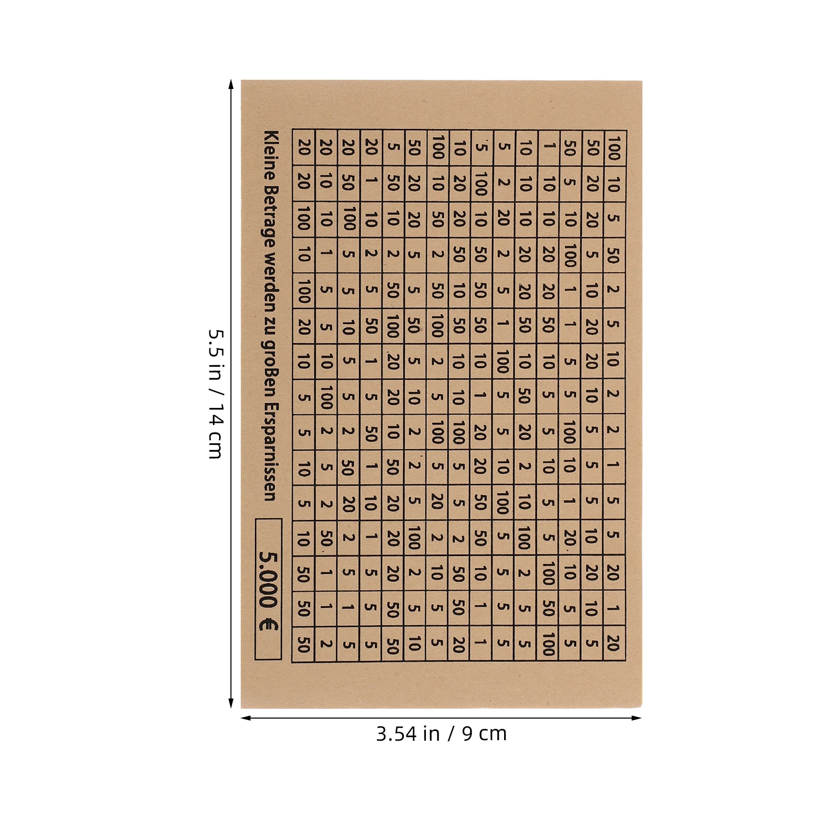ボックスステッカー 5000ユーロ貯金チャレンジシート 貯金箱トラッカー 予算プランナーステッカー デジタル貯金テンプレート