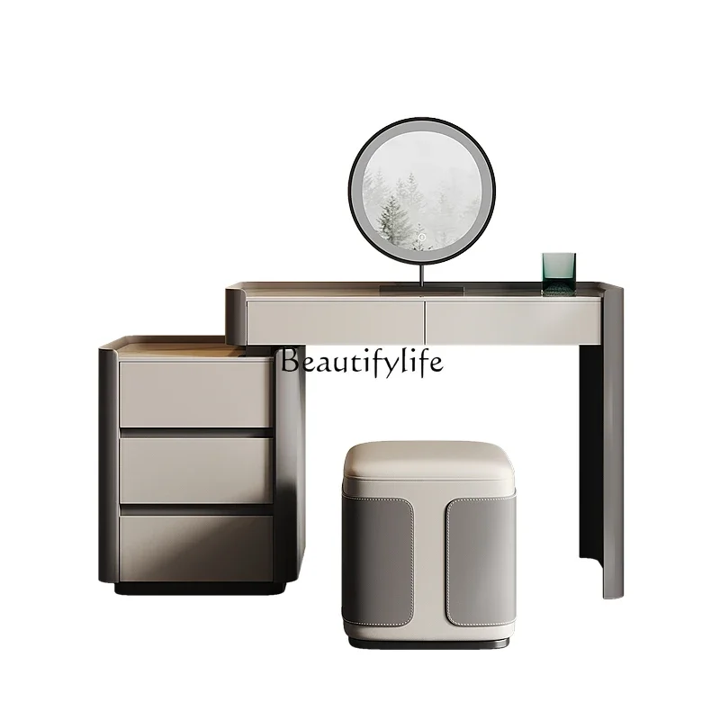 

FG44Italian light luxury high-end solid wood dressing table, bedroom storage integrated corner dressing table