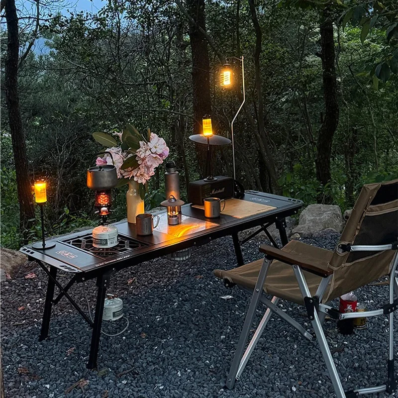 

Outdoor 5-unit Folding IGT Lifting Tactical Table Camping Table Tea Table Tactical Lightweight Aluminum Alloy Folding Chair