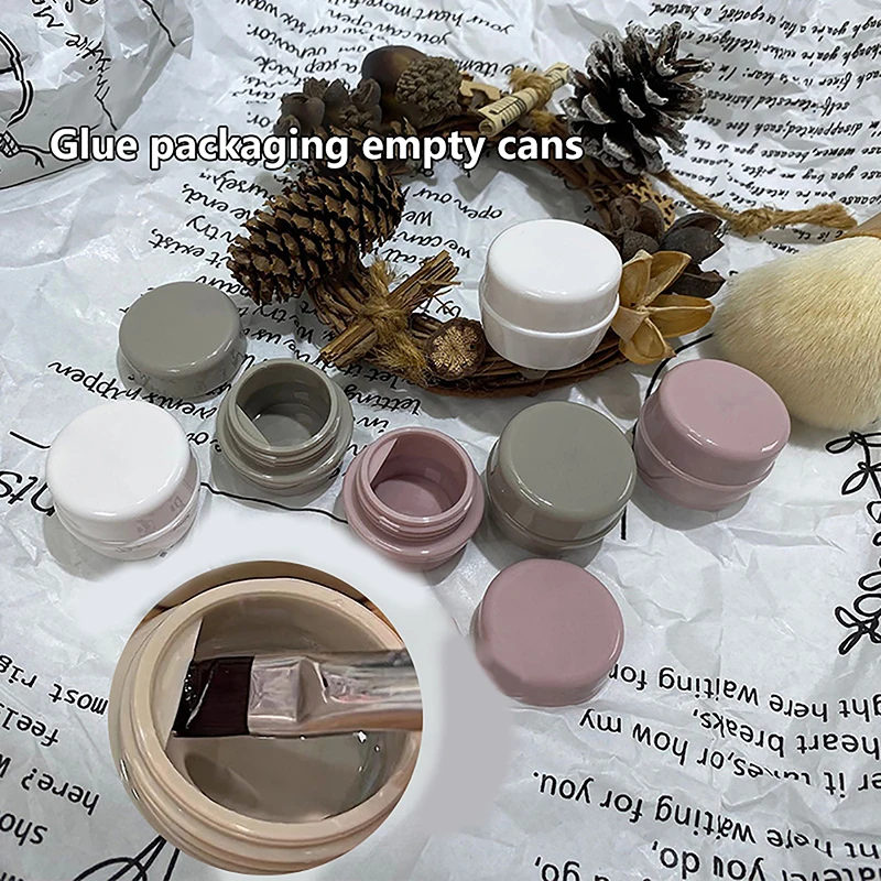 5 جرام المحمولة كريم جرة الجرار وعاء مربع ماكياج مسمار الفن مستحضرات التجميل حبة تخزين الحاويات