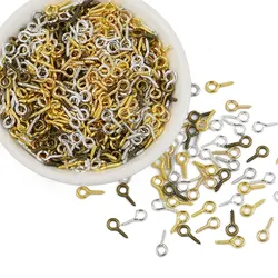 100-400pcs 5x10mmSheep Eye Screw Mini Ring Sheep Eye Screws For Jewelry Making DIY Pendant Rope Accessories Handmade Key Chain