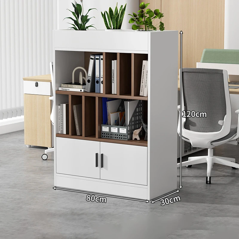 

Modern Design Office Filing Cabinets with Customizable Wooden Flower Trough High Quality Storage Partitions Low Cabinets