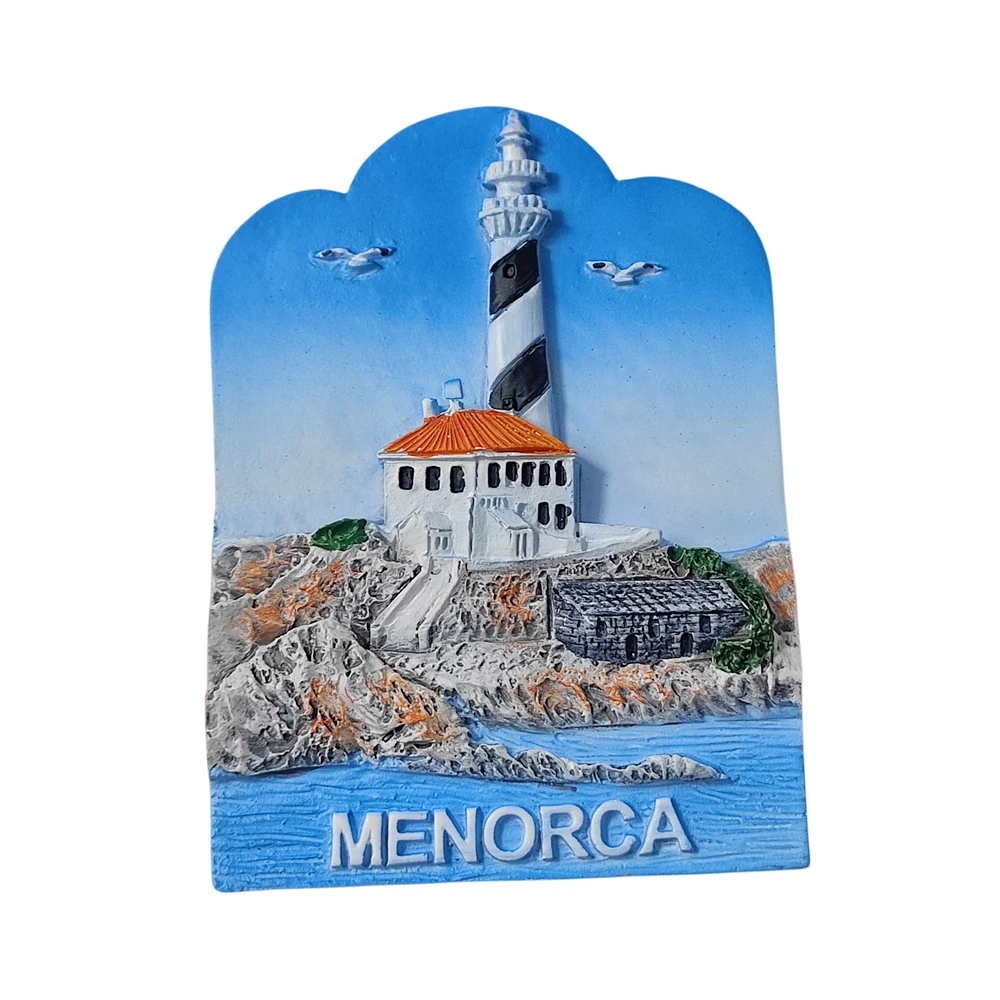 Menorca Spain 3D Fridge Magnet Souvenir Gift,Resin Handmade Menorca Refrigerator Magnet Home Decoration Collection