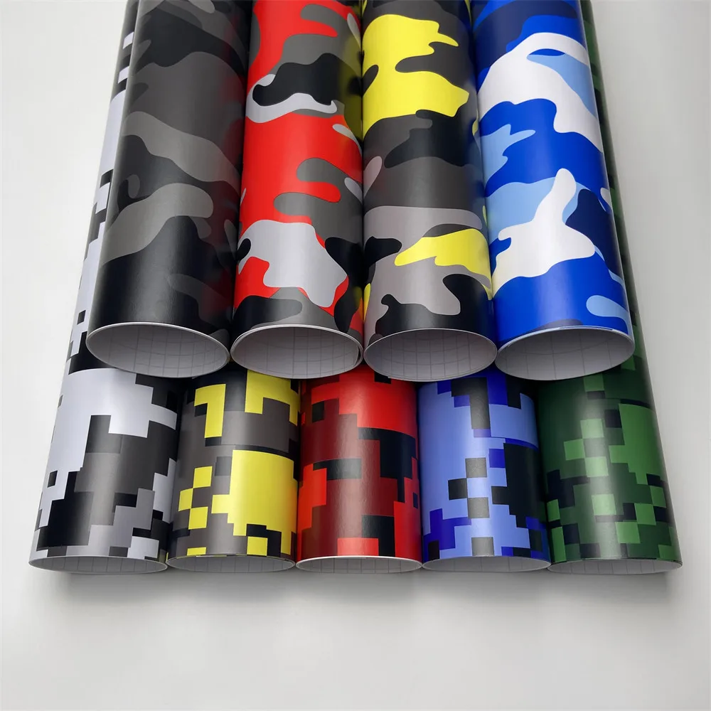

Stealth Camouflage Vinyl Wrap Film Pixel Camo Pattern Motorcycle Wrapping Sheet DIY Sticker for Car Computer Bicycle Console