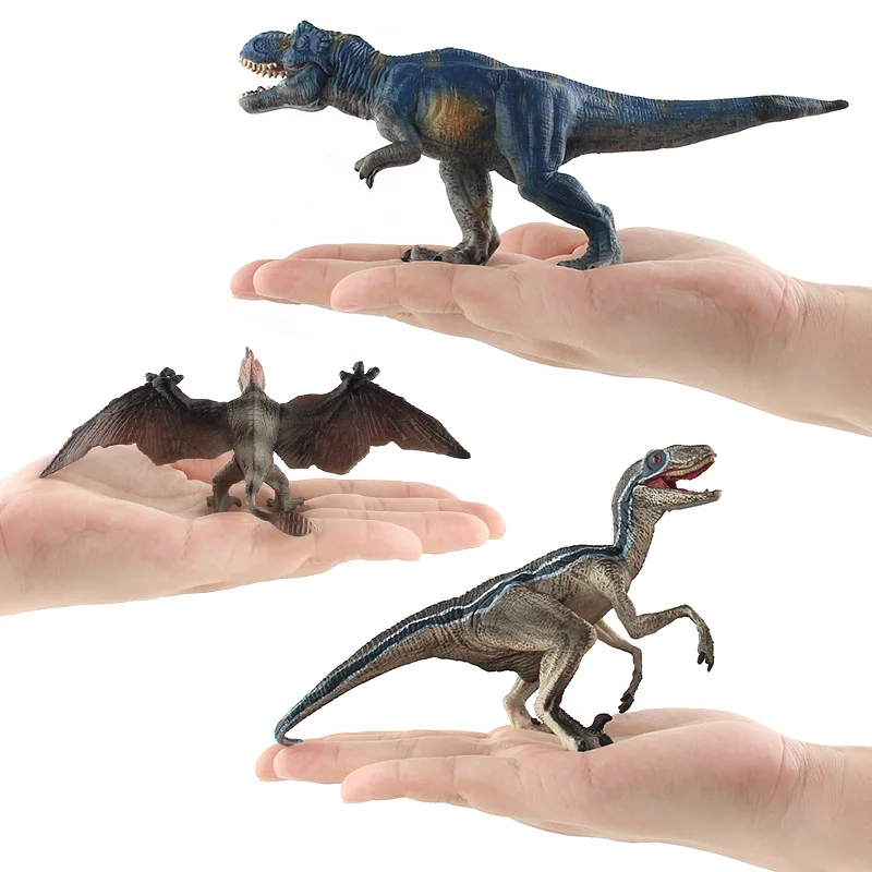 Jurassic World Dinosaur Model Toys Simulation Dinosaur Animal Model Tyrannosaurus Pterodactyl Velociraptor Ornament Children Toy