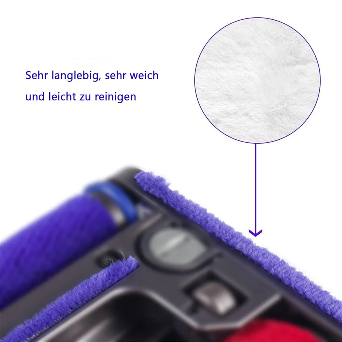 ABQR accessoires en peluche douce pour aspirateur V6 V7 V8 V10 V11 V15 pièces de rechange à rouleau souple