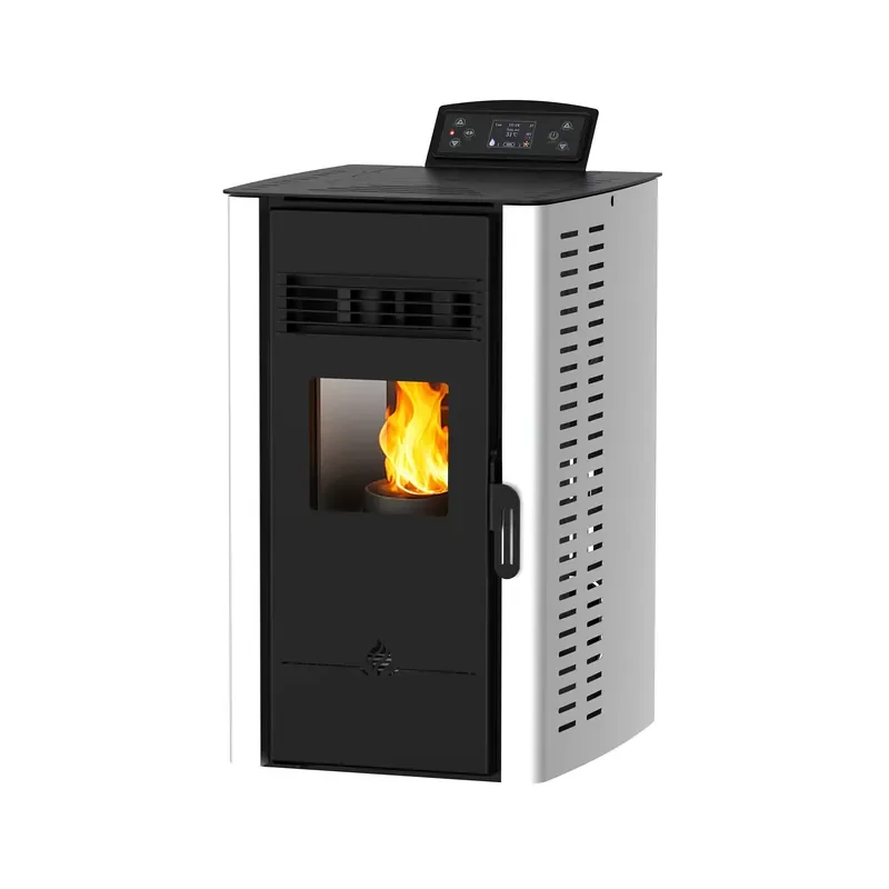 Compact Premium Carbon Steel Construction Room Heating Tiny Pellet Stove Fireplace With Wifi Control Panel