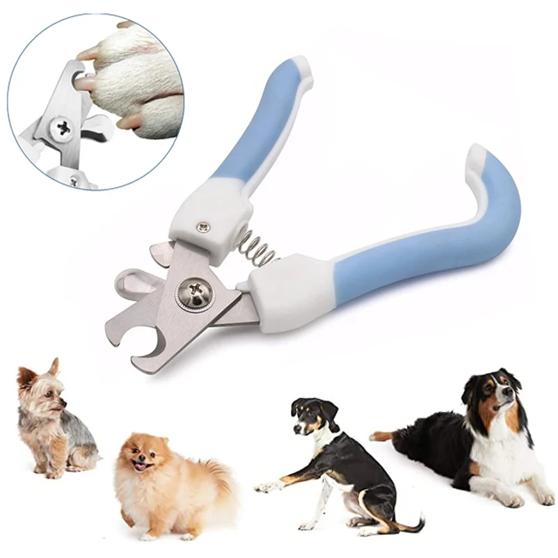 Professional Pet Nail Clipper Stainless Steel Dog Cat Nail Trimmer Labor-Saving Nail Clipper Convenient Dog Grooming Supplies