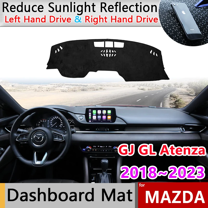 

Car Dashboard Cover Mat for Mazda 6 Mazda6 GJ GL Atenza 2018~2023 2019 2020 Anti-Slip Carpet Sunshade Pad Dashmat Rug Accessorie