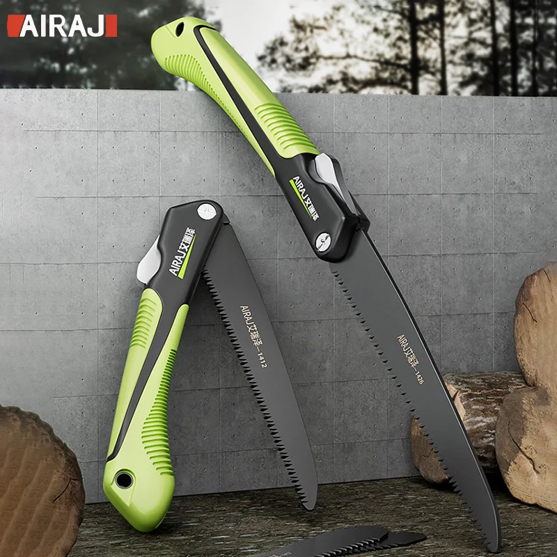 AIRAJ New Style Folding Saw SK9 Steel Sharp Wear Resistant lumbering Saw, Portable Household Hand Saw Wood Saw