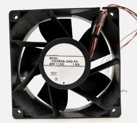 

Brand New Original 12038VA-24Q-FA DC 24V 1.20A 120x120x38mm 2-Wire Server Cooling Fan Fast delivery