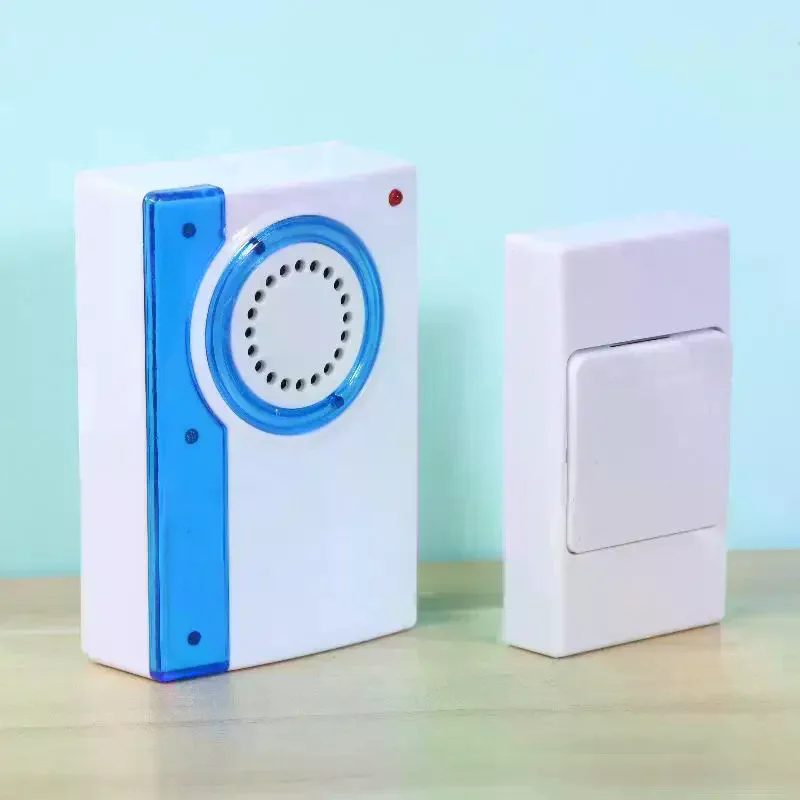 Remote Control Doorbell Adhesive Long-range High Sound Caller Smart Doorbell For Elderly Kid