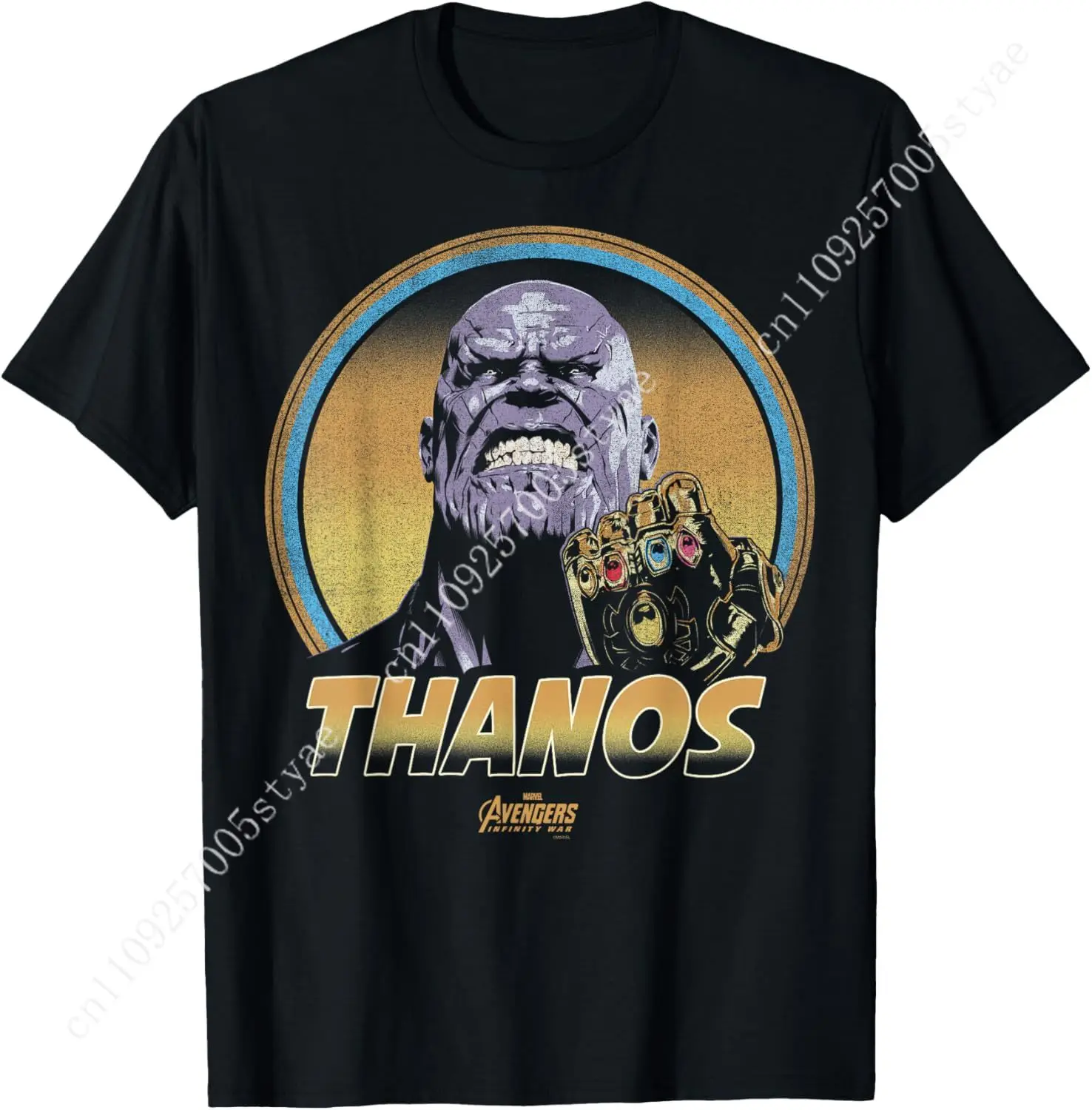 

Marvel Infinity War Thanos Vintage Portrait Graphic T-Shirt T-Shirt Cosplay