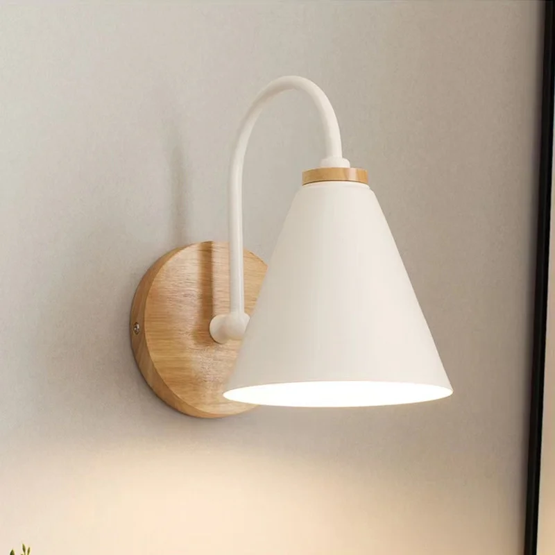 

Hot Selling Aisle Lamp Simple Bedroom Bedside Wall Lamp Nordic Living Room Indoor Corridor Study Background Curved Wall Lamp