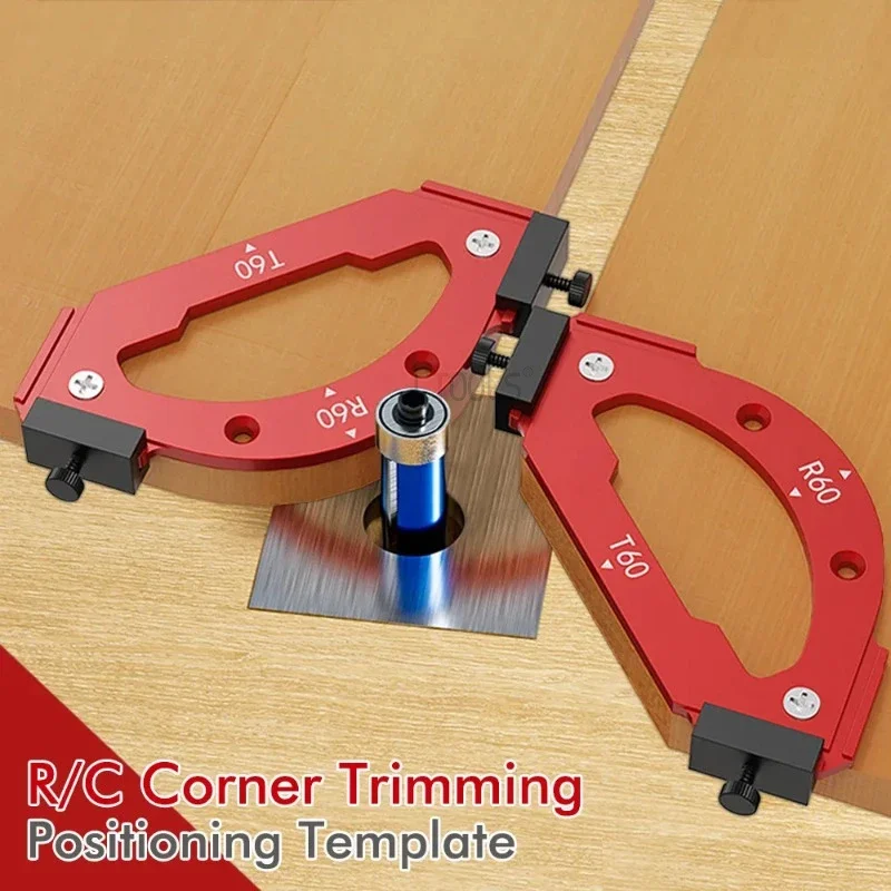 

Приспособление для радиуса RT10-RT60, шаблоны для деревообрабатывающих фрезерных станков «сделай сам», шаблон для позиционирования угла дуги, угловой радиус, многоразовый инструмент для позиционирования