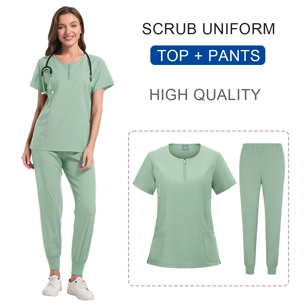 Nurse Uniform Woman Surgical Pajamas Medical Clothes Outfit Workshop Uniforms Clothing Shirts and Blouses for Women Doctor Vet