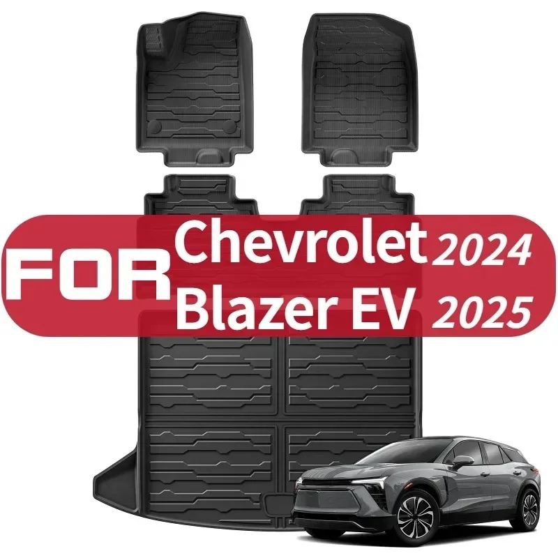

Коврик для ног для Chevrolet Blazer EV 2024 2025, аксессуары, автомобильный багажник из ТПЭ, задняя накладка на багажник, всепогодная