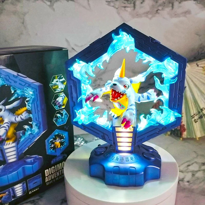 Genuine Bandai Digimon Adventure Agumon Gabumon Cartoon Bedside