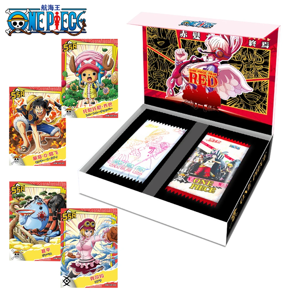 One Piece Collection Cards for Children Summer Romance Down Chopper Frankie Luffy Powerful Enemy The Top War Playing Card Gifts