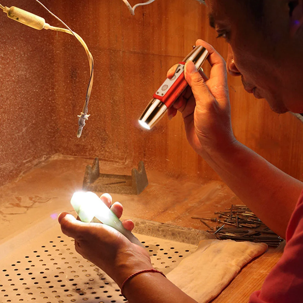 

1Set Jade Hard-Light Flashlight USB Multi Light Source Portable Jewelry Identification Tool Jade Identification Flashlight