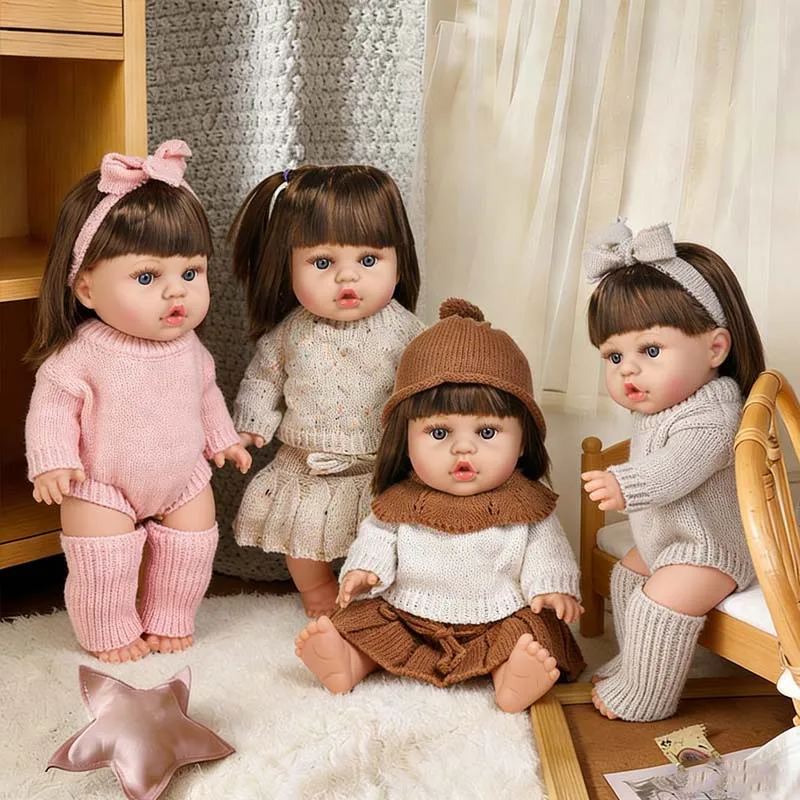 

Кукла-реборн 34 см, полностью из мягкого винила, реалистичная кукла-младенец для девочек, 13,39 дюйма, игрушка для новорожденных, подарок на день рождения