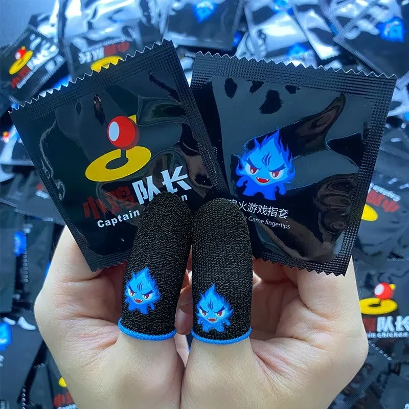 أكمام أصابع شاشة تعمل باللمس قابلة للتنفس زوج واحد | قفازات إبهام للألعاب المحمولة المضادة للعرق لـ PUBG Free Fire COD #4