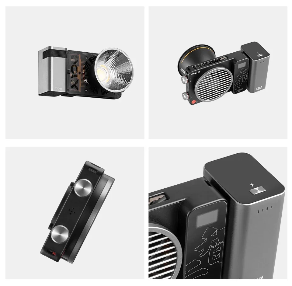 جديد ZHIYUN Molus X100 100 واط COB LED التصوير الإضاءة في الهواء الطلق صور/تصوير الفيديو يده المحمولة مصباح جيب