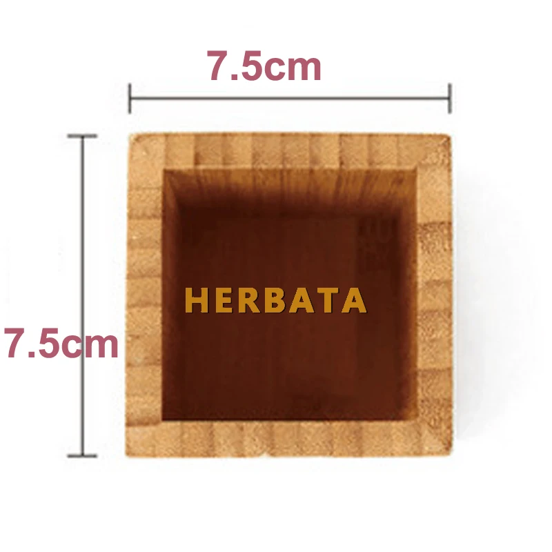 Multi-function creative Bamboo Made Desk Stationery Organizer Pen Pencil Holder Storage Box Case Square Container CL-2554