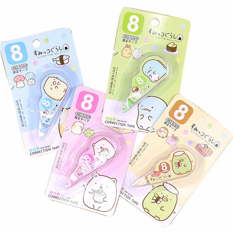 Cute Lovely White Out Corrector Correction Tape Stationery Student Altered Tapes School Office Supplies