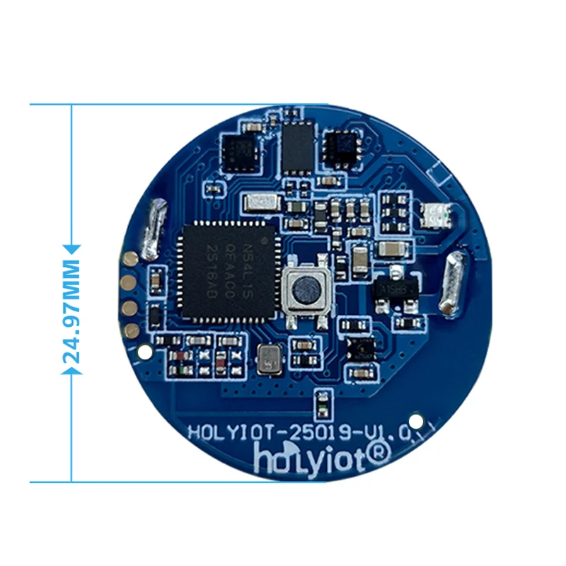 Holyiot nRF54L15 Bluetooth 6.0 Beacon Low Energy Ble-Modul mit LIS2DH12 SHT40 LPS22HB Sensor Datenspeicher iBeaocn Eddystone