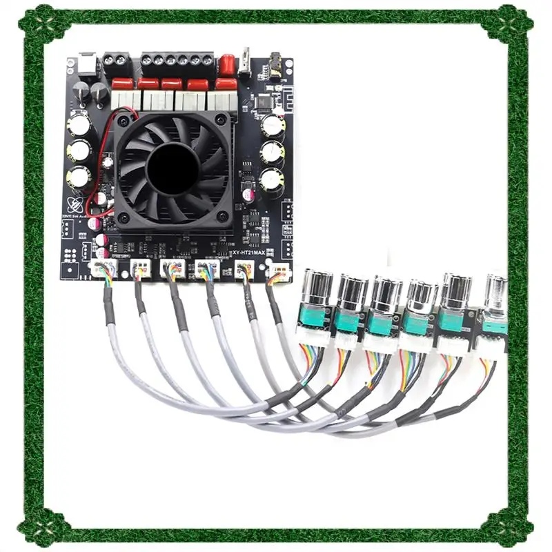 24-Hour Delivery HT21MAX 2.1 Channel 200Wx2+ 400W Bluetooth Digital Amplifier Board TPA3223 Subwoofer Support