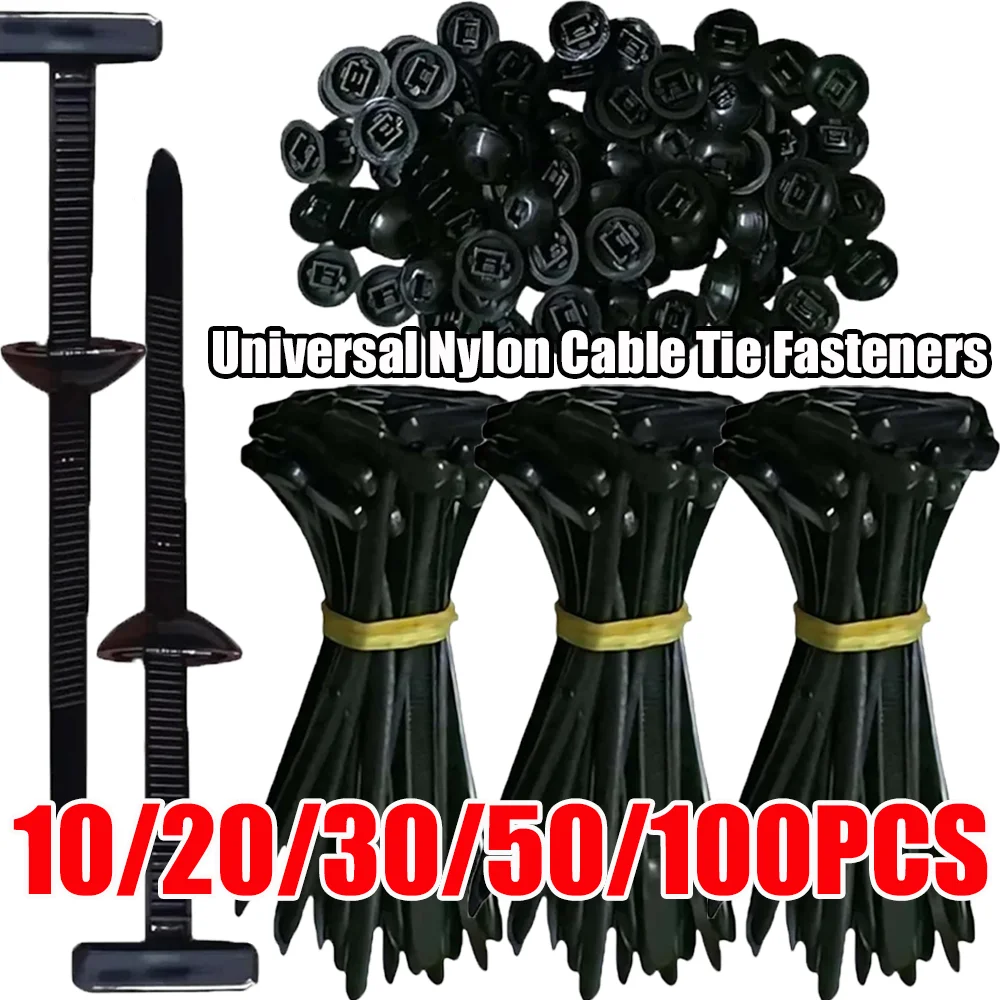 

Universal Nylon Cable Tie Fasteners Wholesale Multifunctional Protable Self-Locking Plastic Cable Holders Auto Accessories