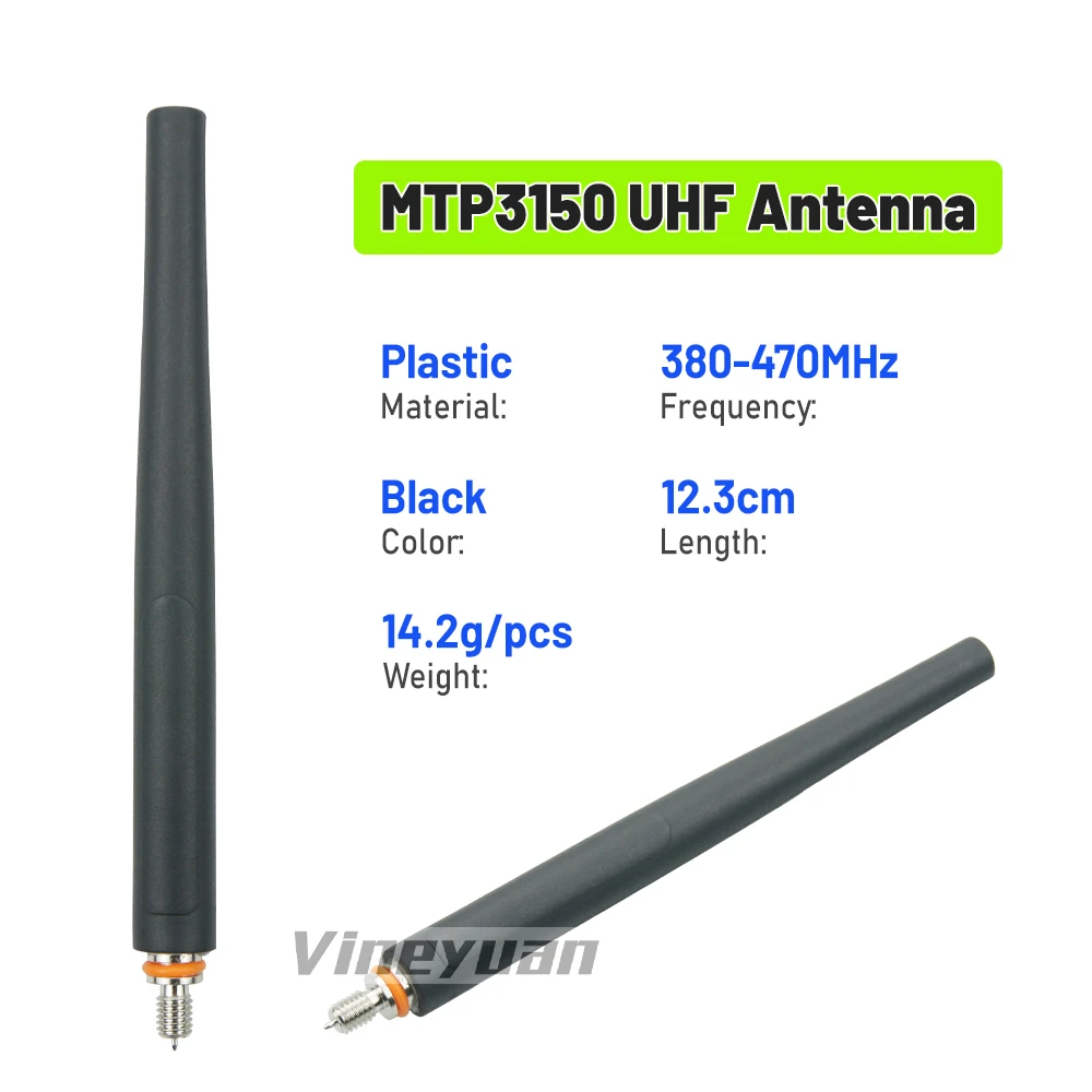 Antenna da 12 cm/4.72 pollici UHF 380-470 Mhz per Motorola TETRA MTP3100 MTP3150 MTP3200 MTP3250 MTP3550 MTP6550 MTP6750 MTP850 portatile