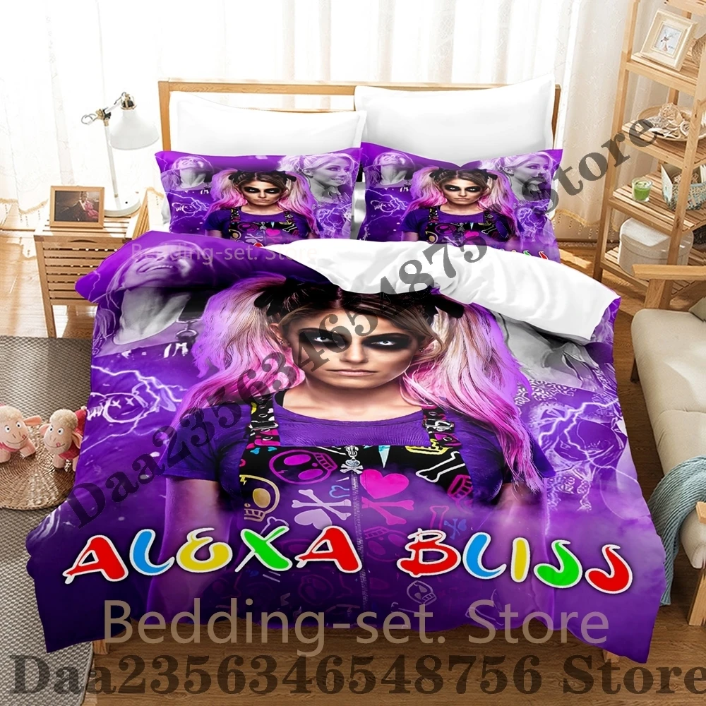 

2026 Cool Alexa Bliss Bedding Set Single Twin Full Queen King Size Bed Set Adult Bedroom Duvetcover Sets Anime Bed Sheet Set