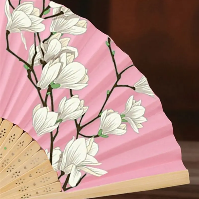 

A013 28PCS Handheld Folding White Paper Fans Foldable Bamboo Fans for Wedding DIY Crafting Wall Decor Party Favors Random