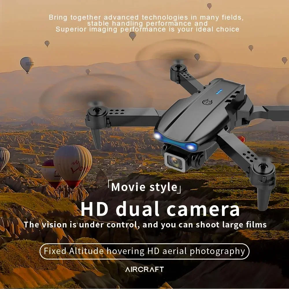 New E99 Pro Drone Professional Quadcopter Obstacle Avoidance Drones RC Helicopters 8K Dual Camera Dron Remote Control Toys Gifts