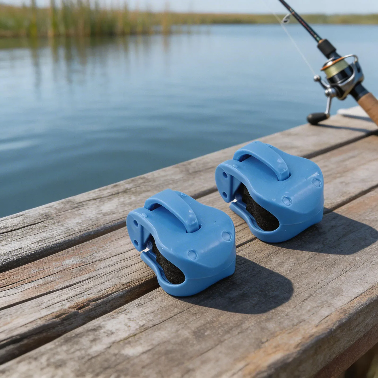 Anti-entanglement Design Multifunctional Clip Portable Fishing Tools Double Lock Structure Easy Fixing Buckle Lightweight Design