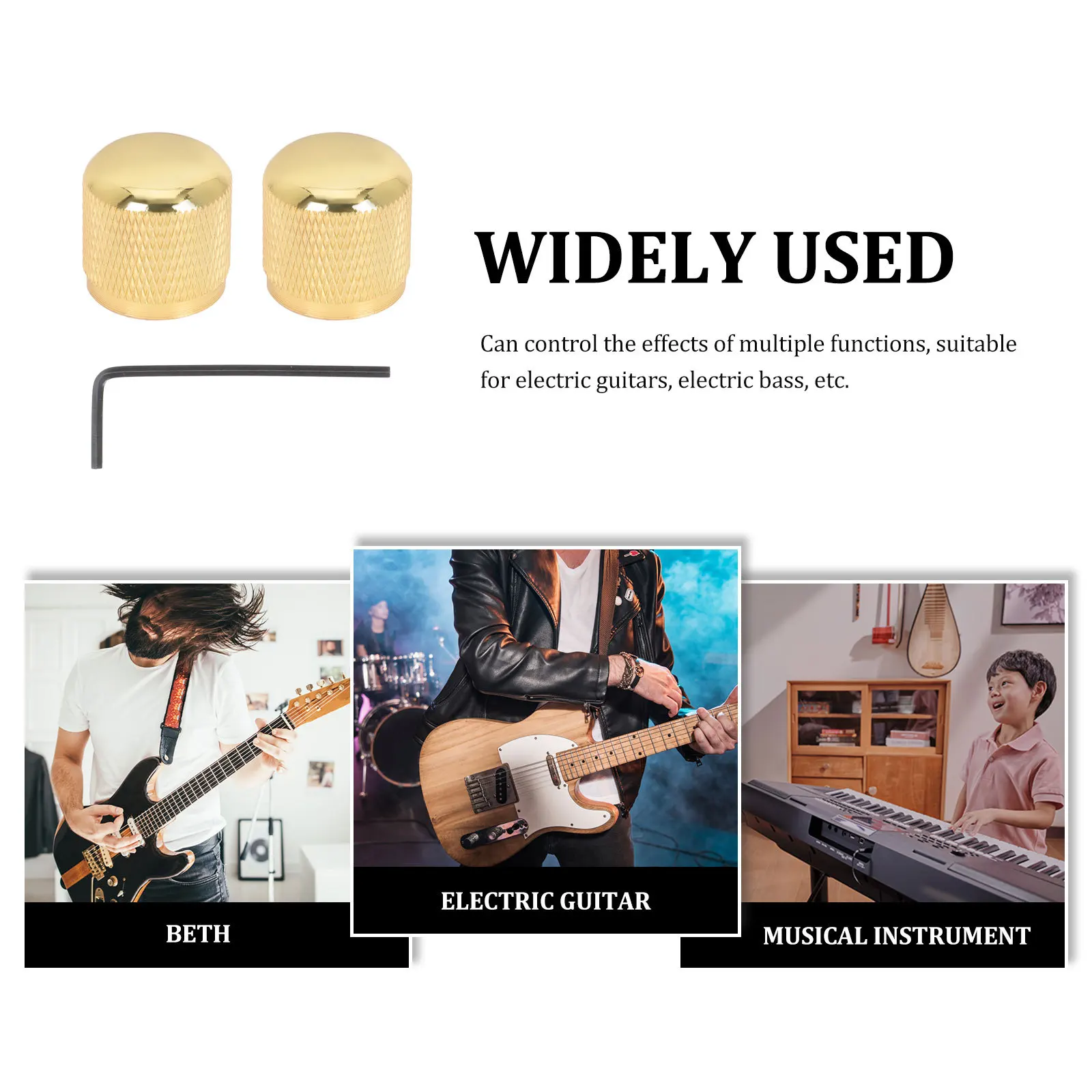 

1Set Bass Amplifier Knob Audio Rotary Knob Useful Control Knobs for Electric Guitars and Bass Electric Guitar Knobs