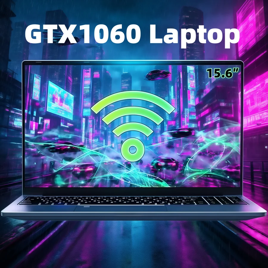 15.6 "intel n95 gtx1060 laptops para jogos computador portátil 32gb ddr4 1tb nvme laptop gamer windows 11 teclado retroiluminado