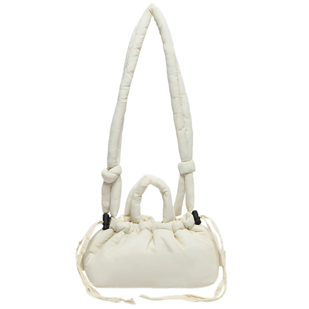 

Candy Color Fashion Handbag Soft Puffer Crossbody Bag with Adjustable Strap Small Tote Bag for Women Work Shopping Travel