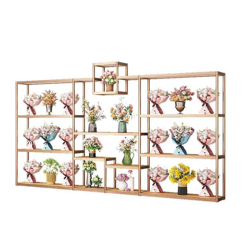 Florist display stand Bouquet stand Flower pot Multi-layer simple flower Gift box Flower basket Craft