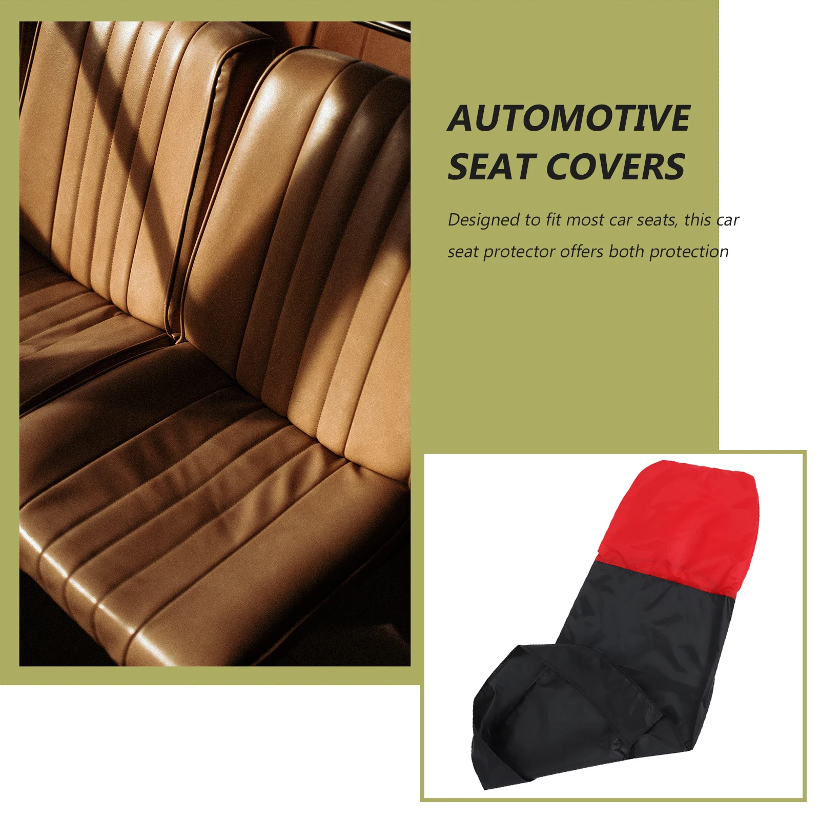 

2Pcs Car Seat Covers Heavy Duty Rear Seat Protector Oil Resistant Polyester Automotive Truck Covers Car Accessories
