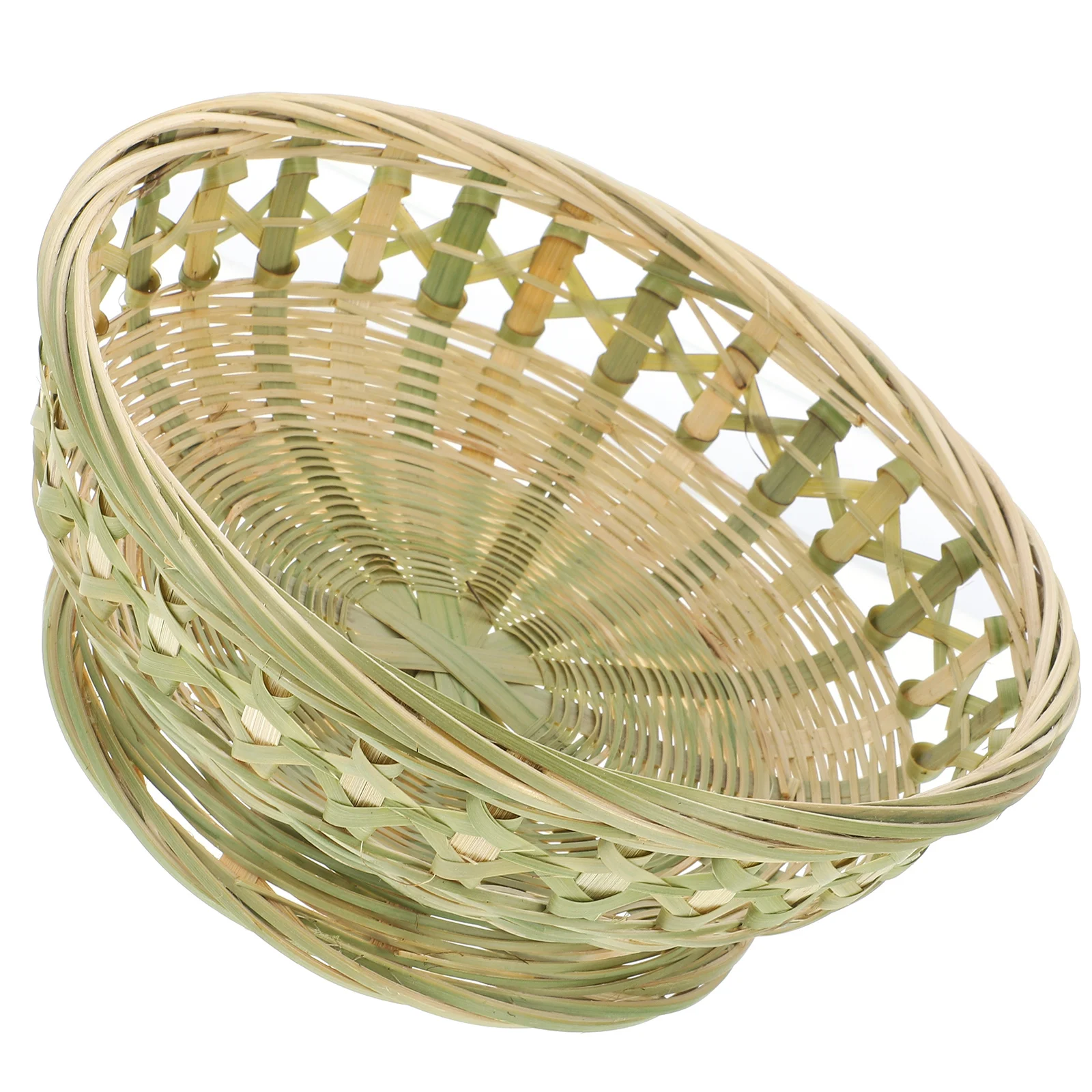 

Bamboo Fruit Storage Basket Multi-Function Kitchen Countertop Organizer for Bread Dessert Snacks Fruits Vegetables