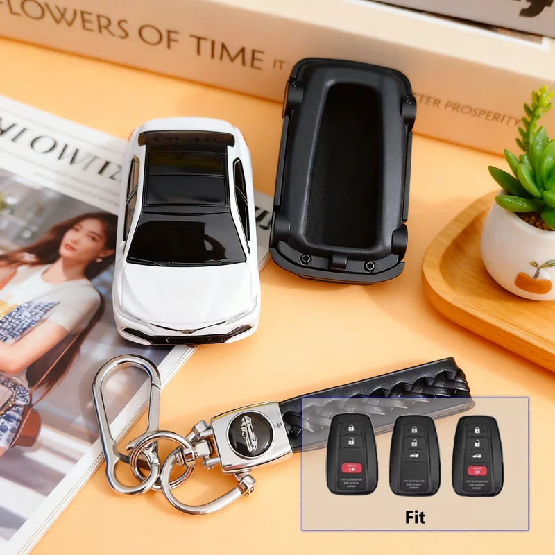 

Interesting Key Case for Toyota Camry Car Model for Corolla Yaris Cross Prius Camry RAV4 Prado Furniture Key Cover Fob Holder