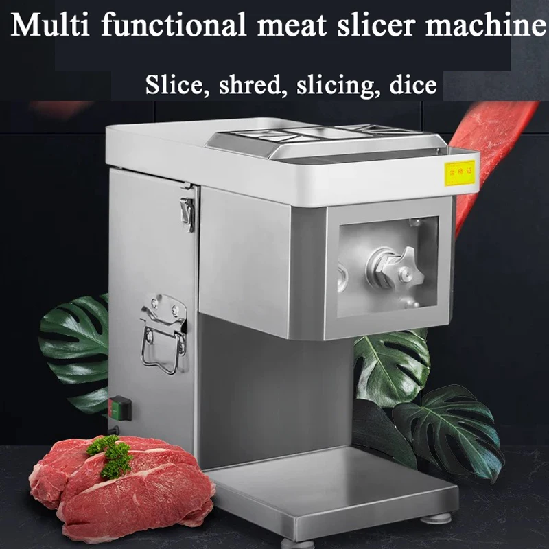 Meat Slicer Cutter Machine Electric Food Slicer Meat Cutting Machine Minced Meat Slicing Shredding Home-appliance