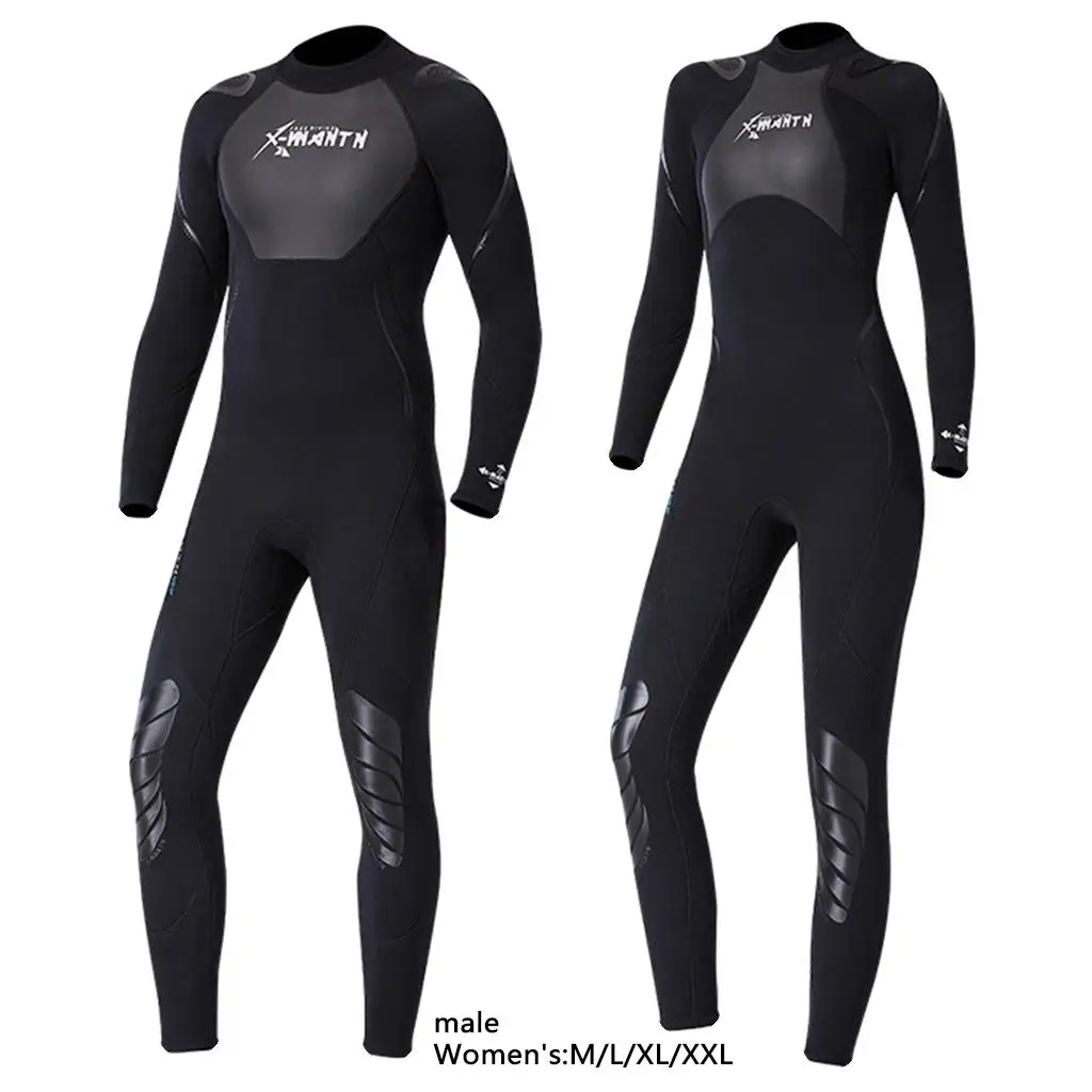 

Premium Neoprene 1.5mm Full Length Wetsuit Adults Jumpsuit Swimwear for Canoeing Dive Skin, Surfing, Water Sports