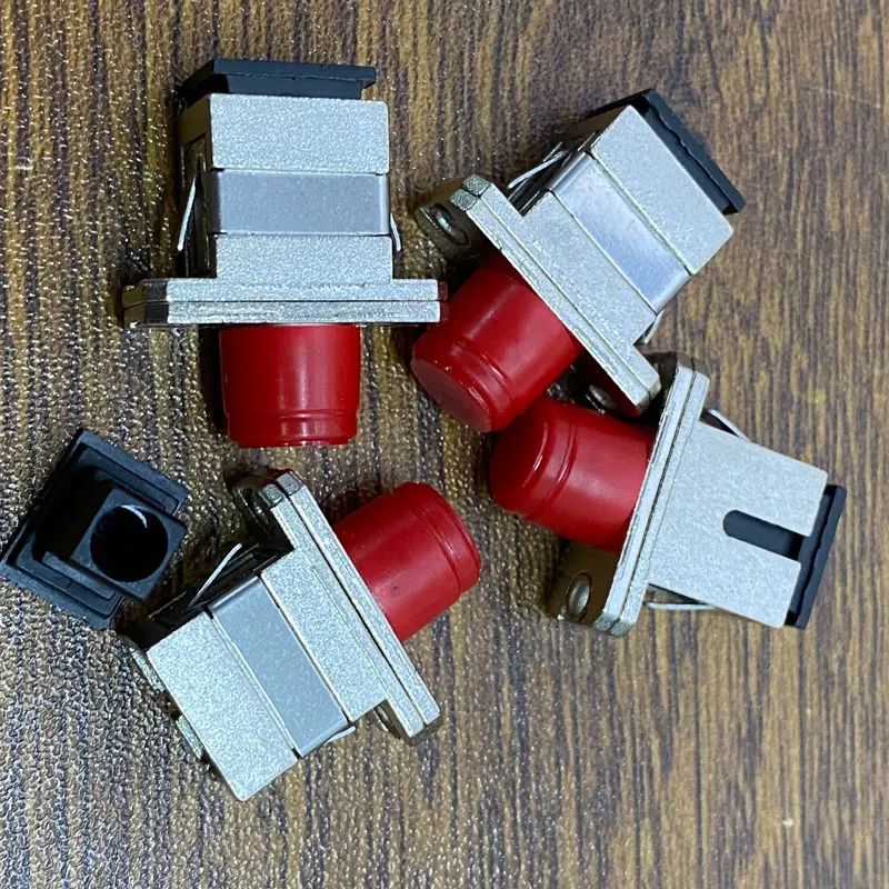 100pcs SC to FC Hybrid Fiber Optic Adapter SC-FC Fiber Flange High Quality