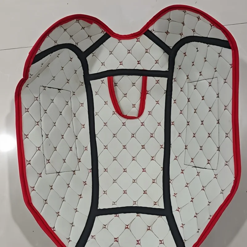 1 Motorcycle Fuel Tank Cover—Leather Fuel Tank Cover (Random Color of Inner Straps), UV-Resistant, Wear-Resistant, Universal Fit image 6