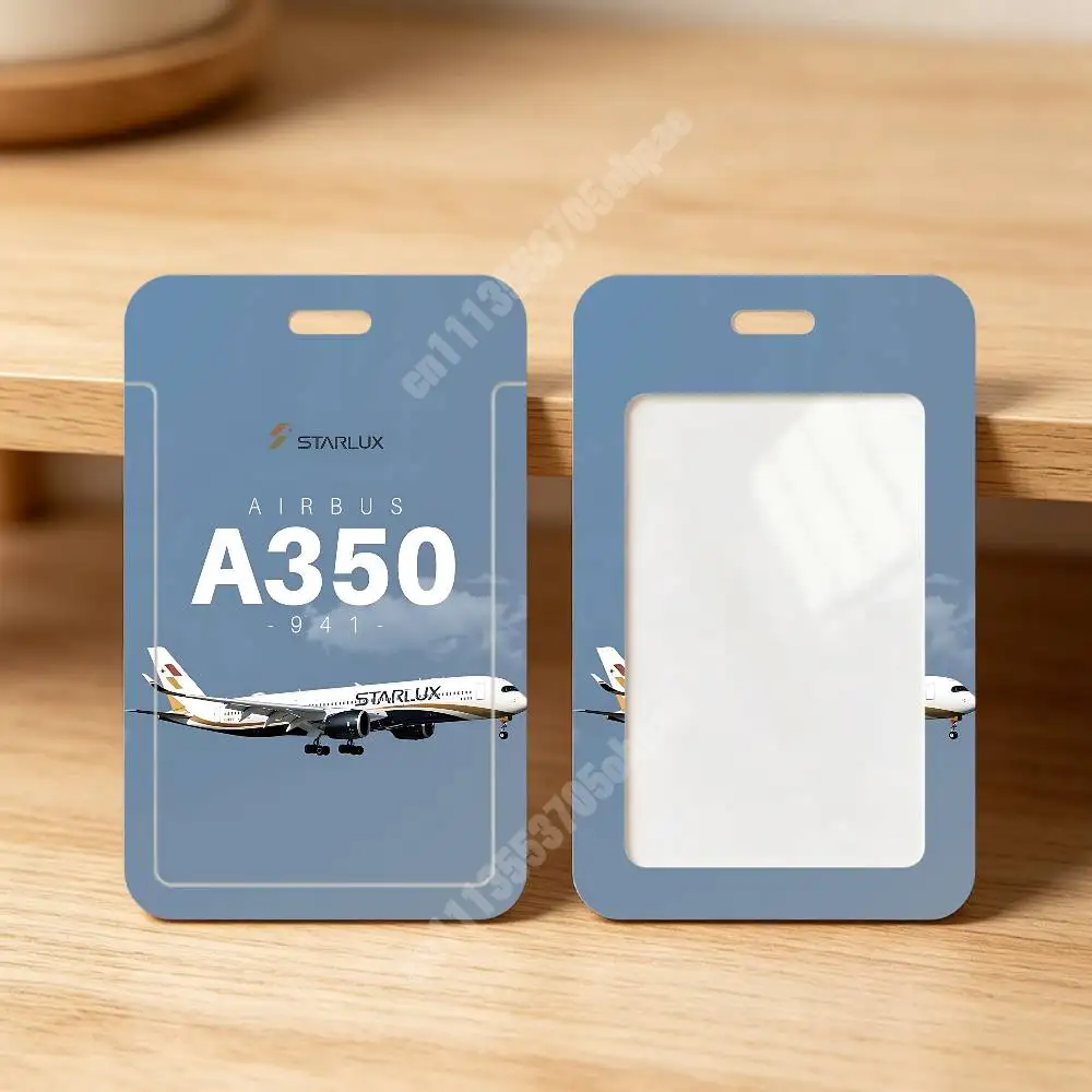 A-Airbus A340 A350 A380 Aircraft Plastic Card Holder Worker ID Card Clear Transparent Employee Visitor Pass image 6